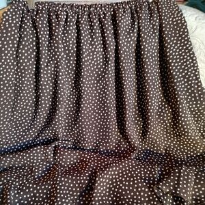 EUC CJ BANKS Brown Ruffled Skirt